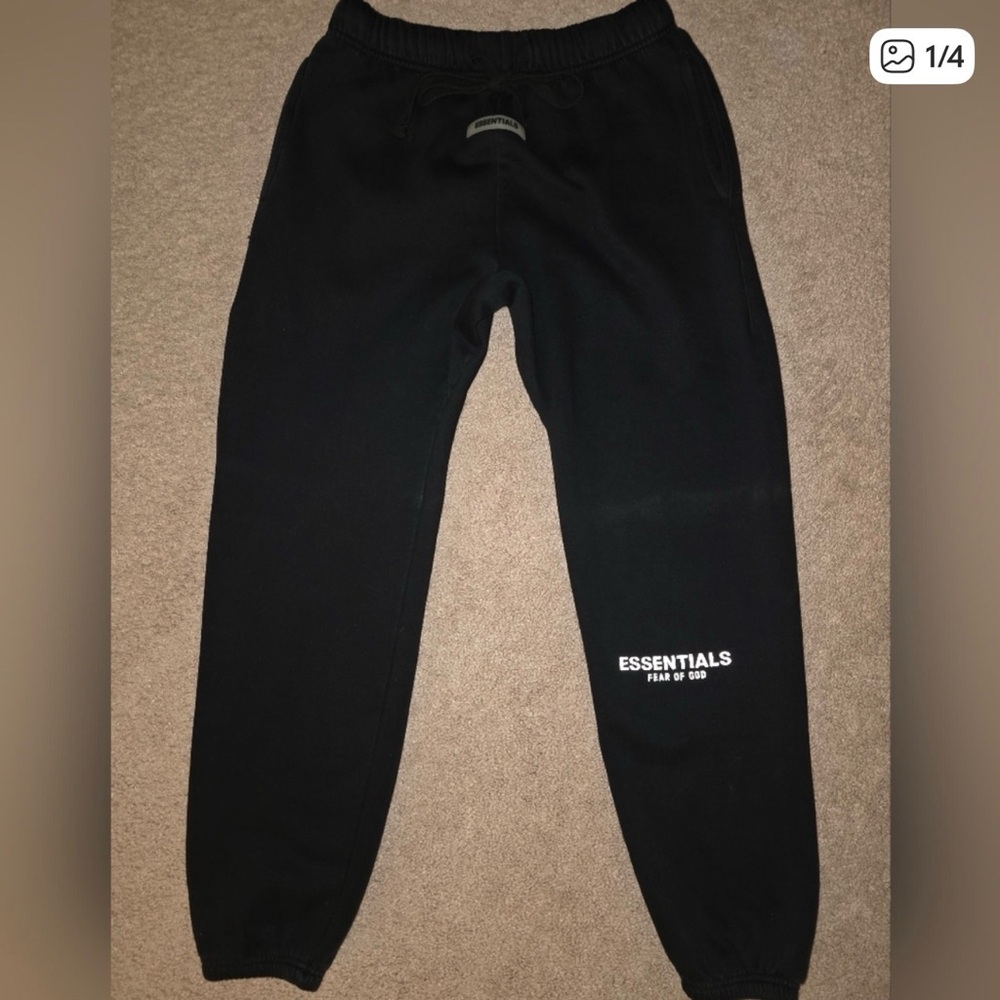 Fear of God Essentials Black Sweatpants NWOT small